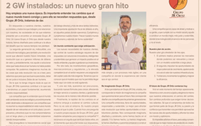 Diario Financiero destaca 2 GW, un nuevo gran hito para Grupo JR Ortiz